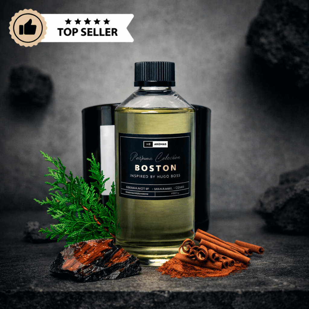 BOSTON ▻ inspired by: Hugo Boss & Mahogany Teakwood – HB AROMAS
