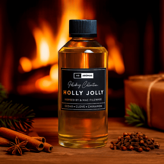 holly jolly christmas scent oil in pet bottle
